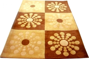 oriental tibetan rug, hand tufted